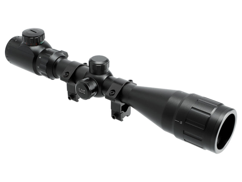 Rifle scope UX 3-9x40 DC-CI, osvetlený, mount (11mm)