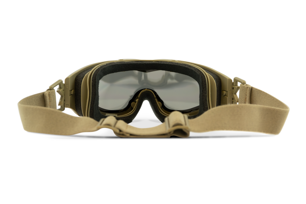 Wiley X SPEAR — Grey + Clear, Matte Tan by Wiley X - Tactical Goggles