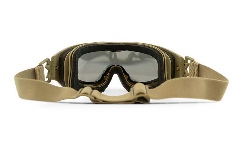 Wiley X SPEAR — Grey + Clear, Matte Tan by Wiley X - Tactical Goggles
