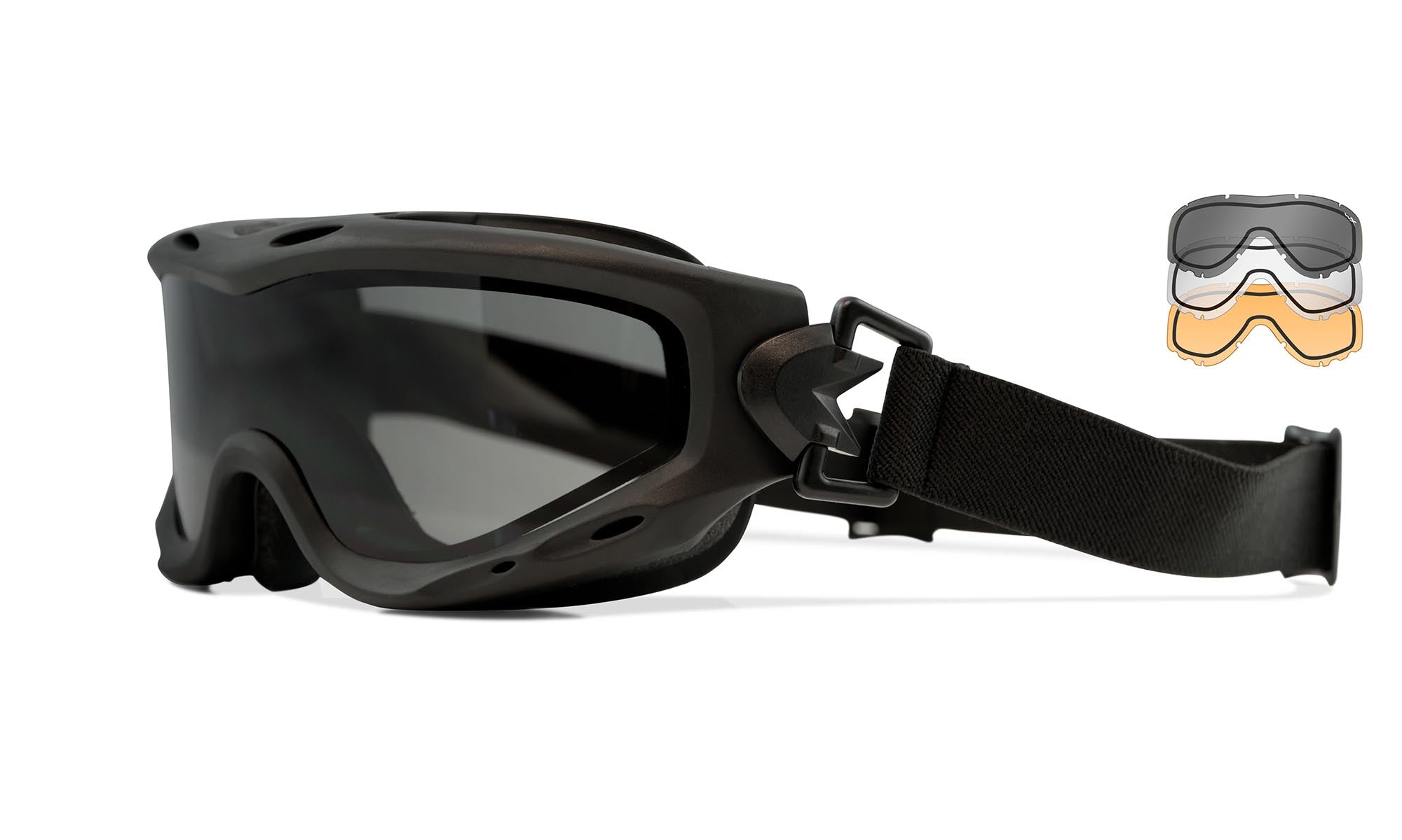 Wiley X SPEAR — Dual  Grey + Clear + Light Rust, Matte Black