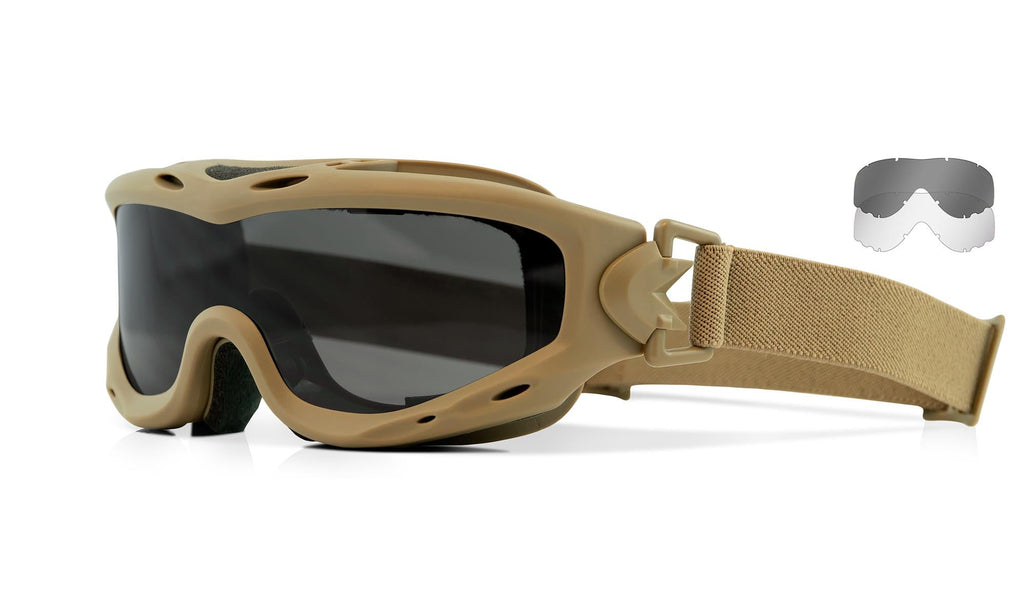 Wiley X SPEAR — Grey + Clear, Matte Tan