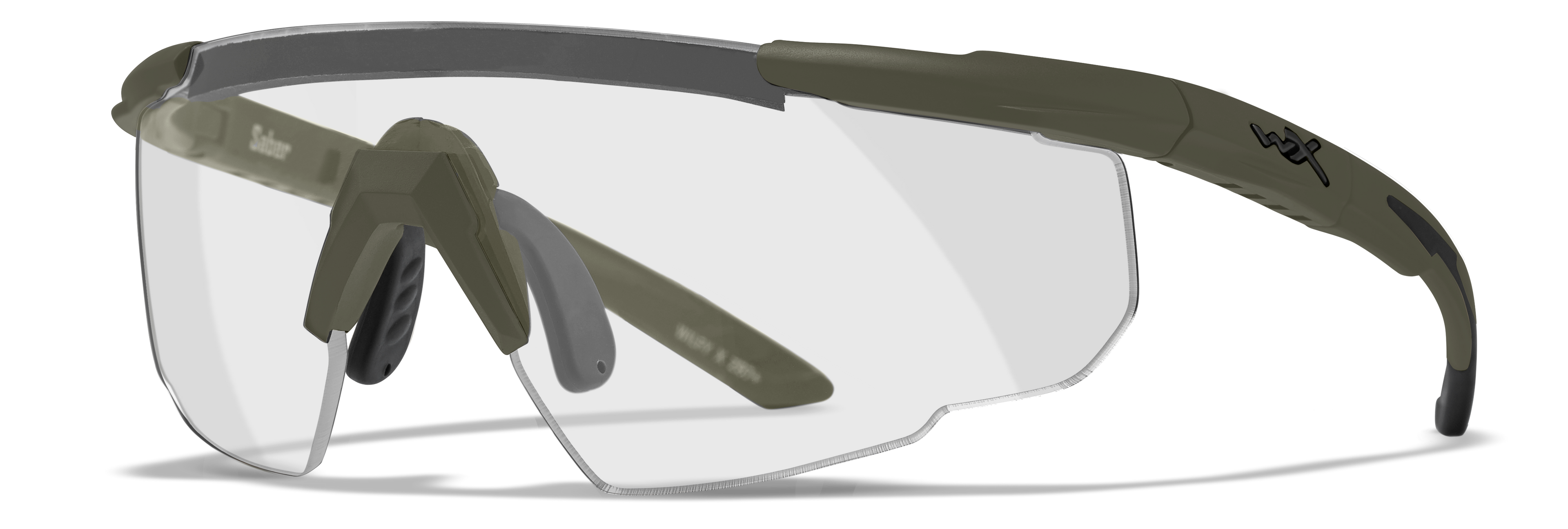 Wiley X SABER ADVANCED — Grey + Clear + Light Rust, OD Green by Wiley X - Tactical Eyewear - Changeable