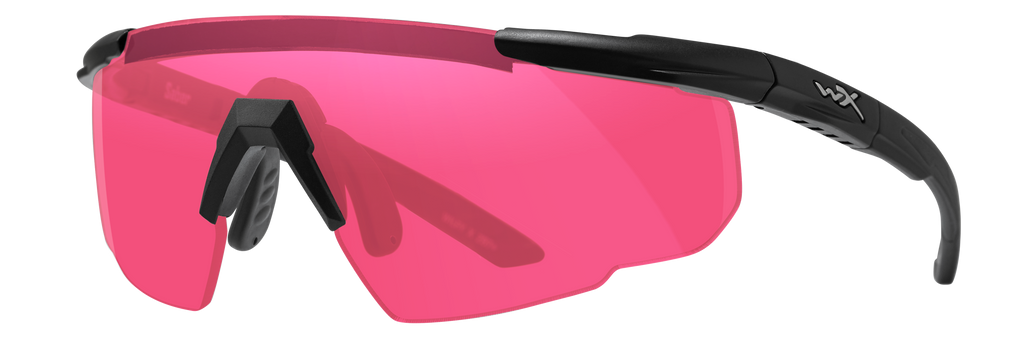 Wiley X SABER ADVANCED — Grey + Light Rust + Vermillion, Matte Black by Wiley X - Tactical Eyewear - Changeable