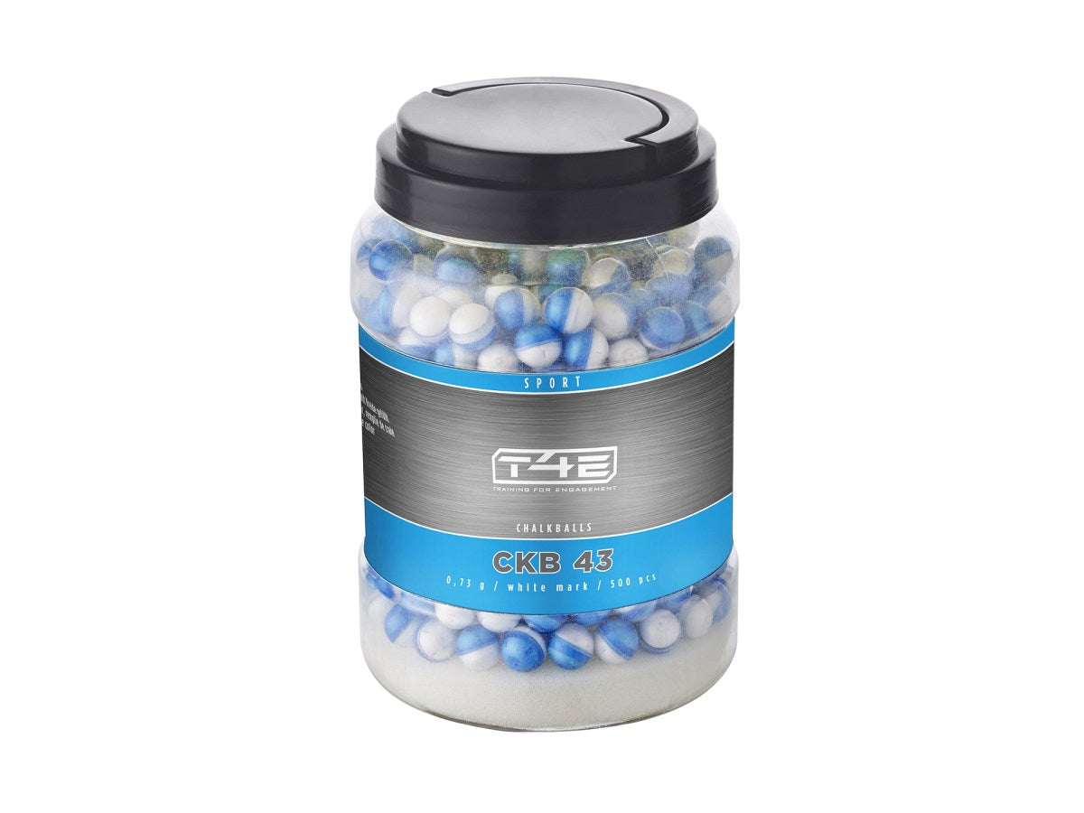Strely T4E Chalkball CKB 43 white mark 0,73 g, kal. .43, 500 ks