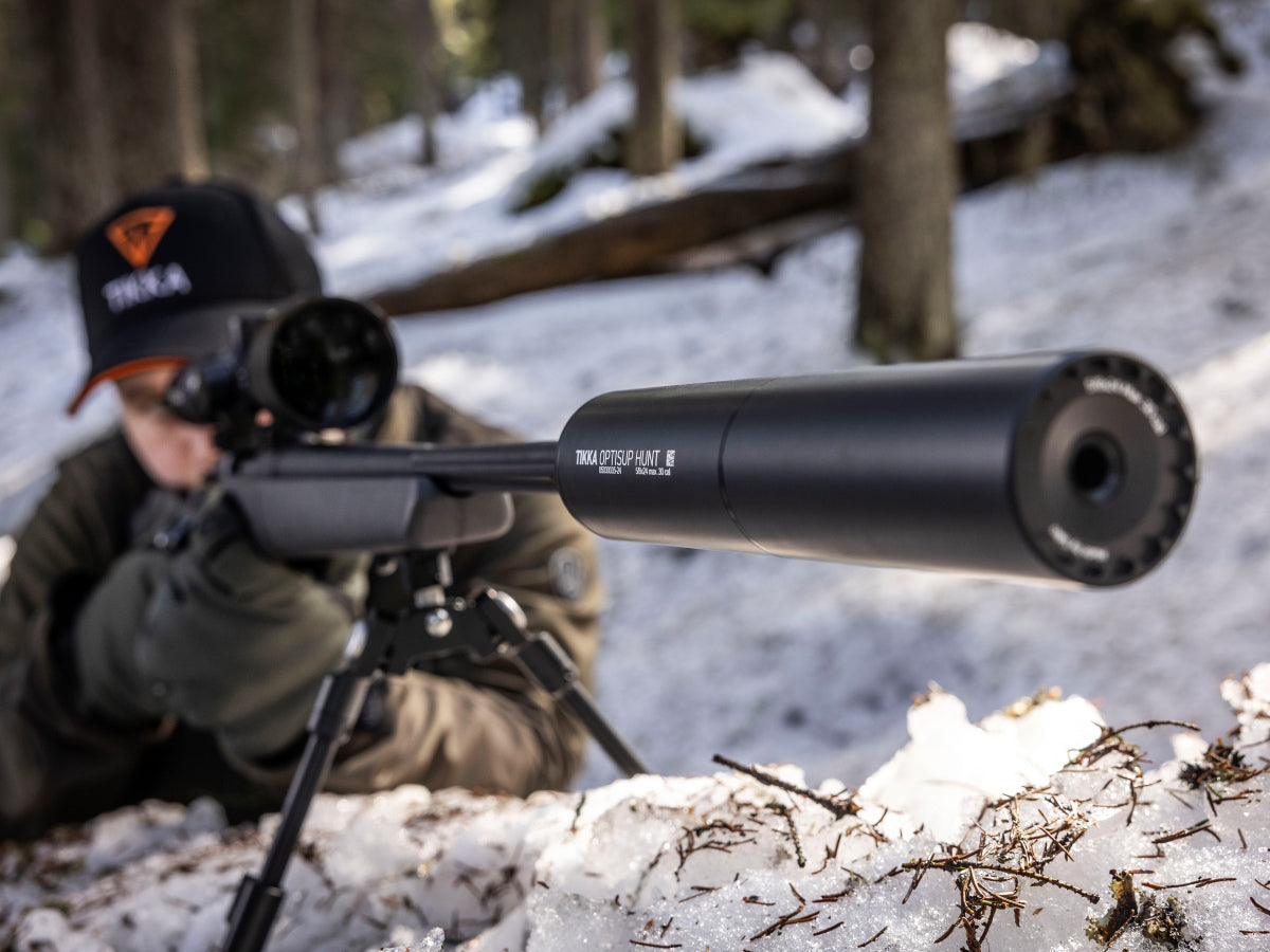 Tikka Optisup Hunt, M14x1, max. kal. .30, Black Velvet