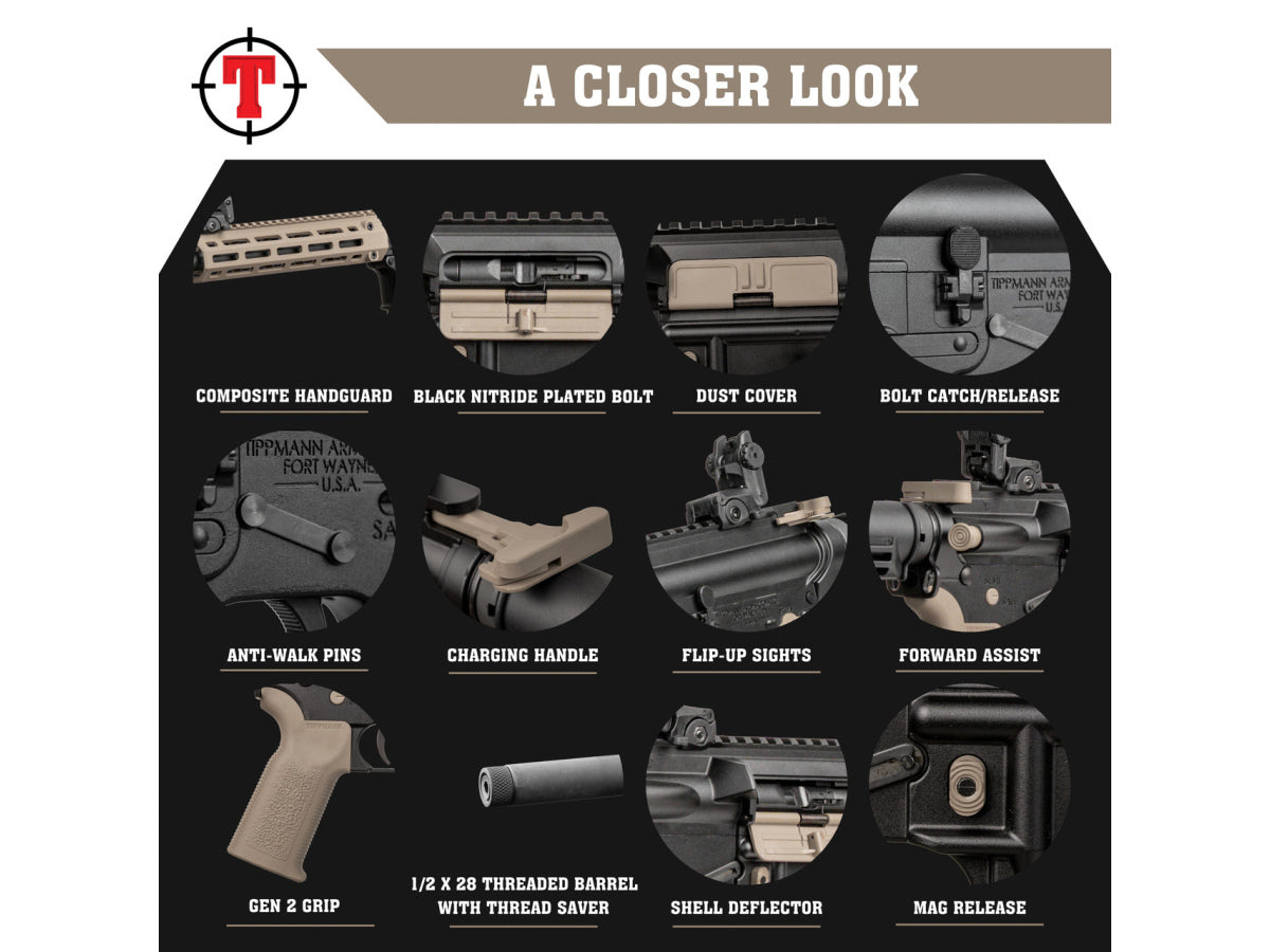 Tippmann M4-22 LTE 16" M-Lok, FDE, kal. .22LR (A101296)