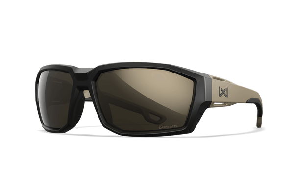 Wiley X WX ALPINE — Captivate - Tungsten Mirror - Grey, Matte Graphite Grey by Wiley X - Ballistic Eyewear