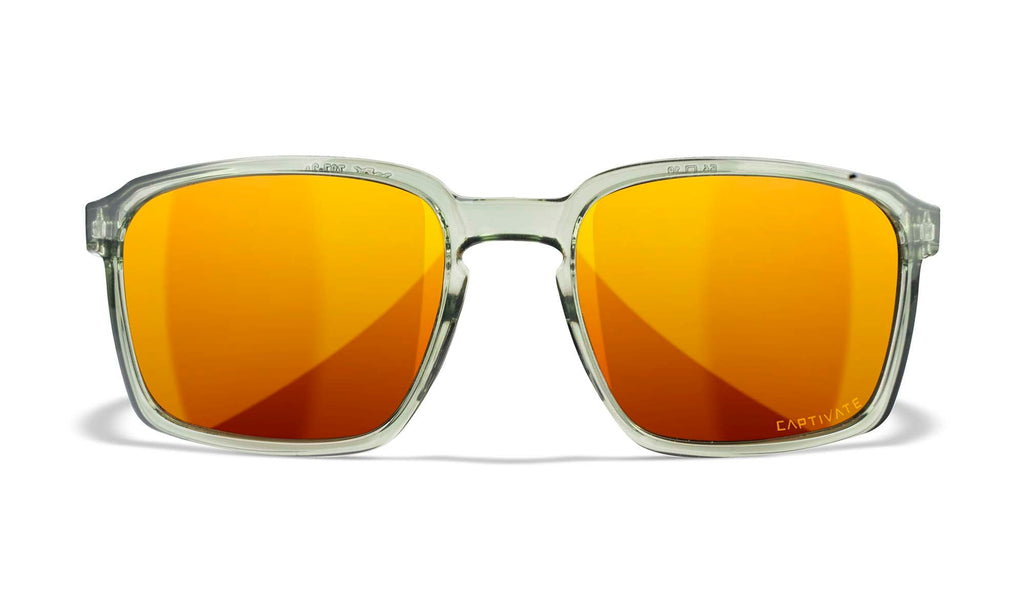 Wiley X WX ALFA — Captivate Polarized - Bronze Mirror - Copper, Gloss Crystal Light Olive