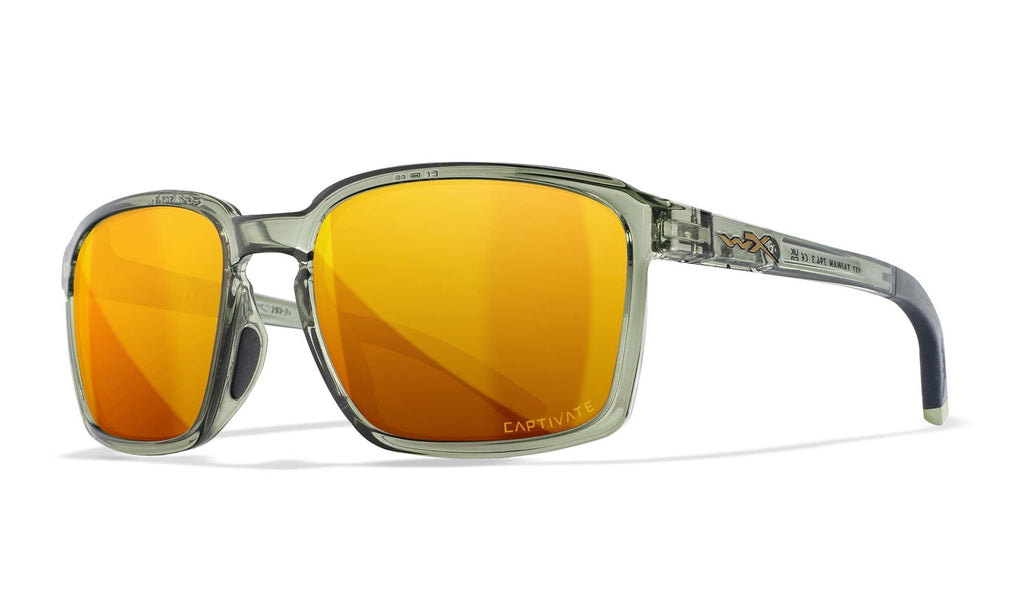 Wiley X WX ALFA — Captivate Polarized - Bronze Mirror - Copper, Gloss Crystal Light Olive