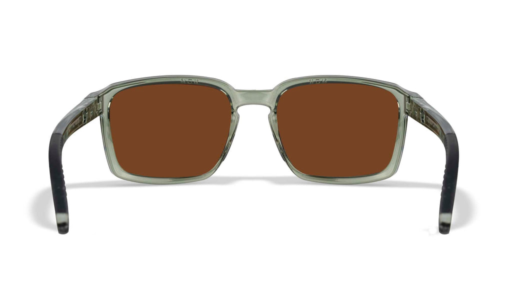 Wiley X WX ALFA — Captivate Polarized - Bronze Mirror - Copper, Gloss Crystal Light Olive