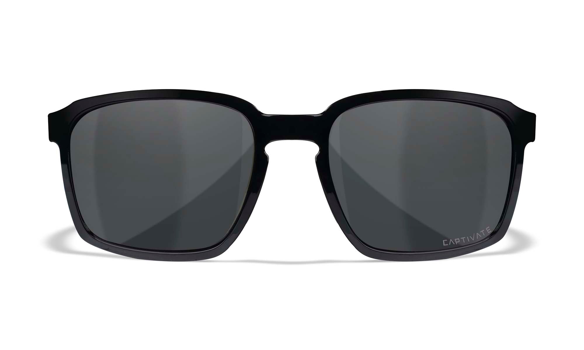 Wiley X WX ALFA — Captivate Polarized -  Grey, Gloss Black