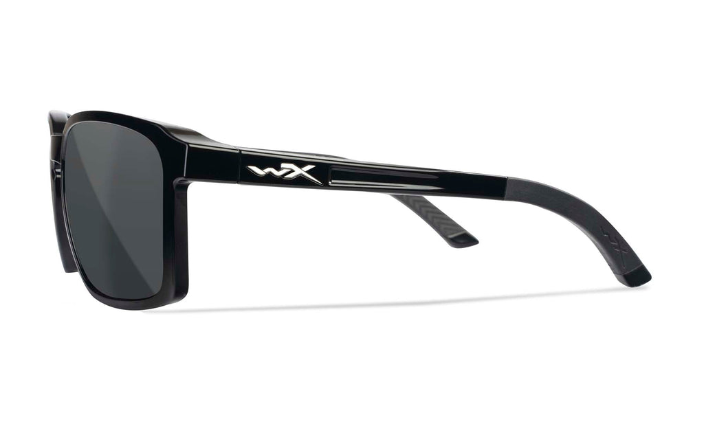 Wiley X WX ALFA — Captivate Polarized -  Grey, Gloss Black