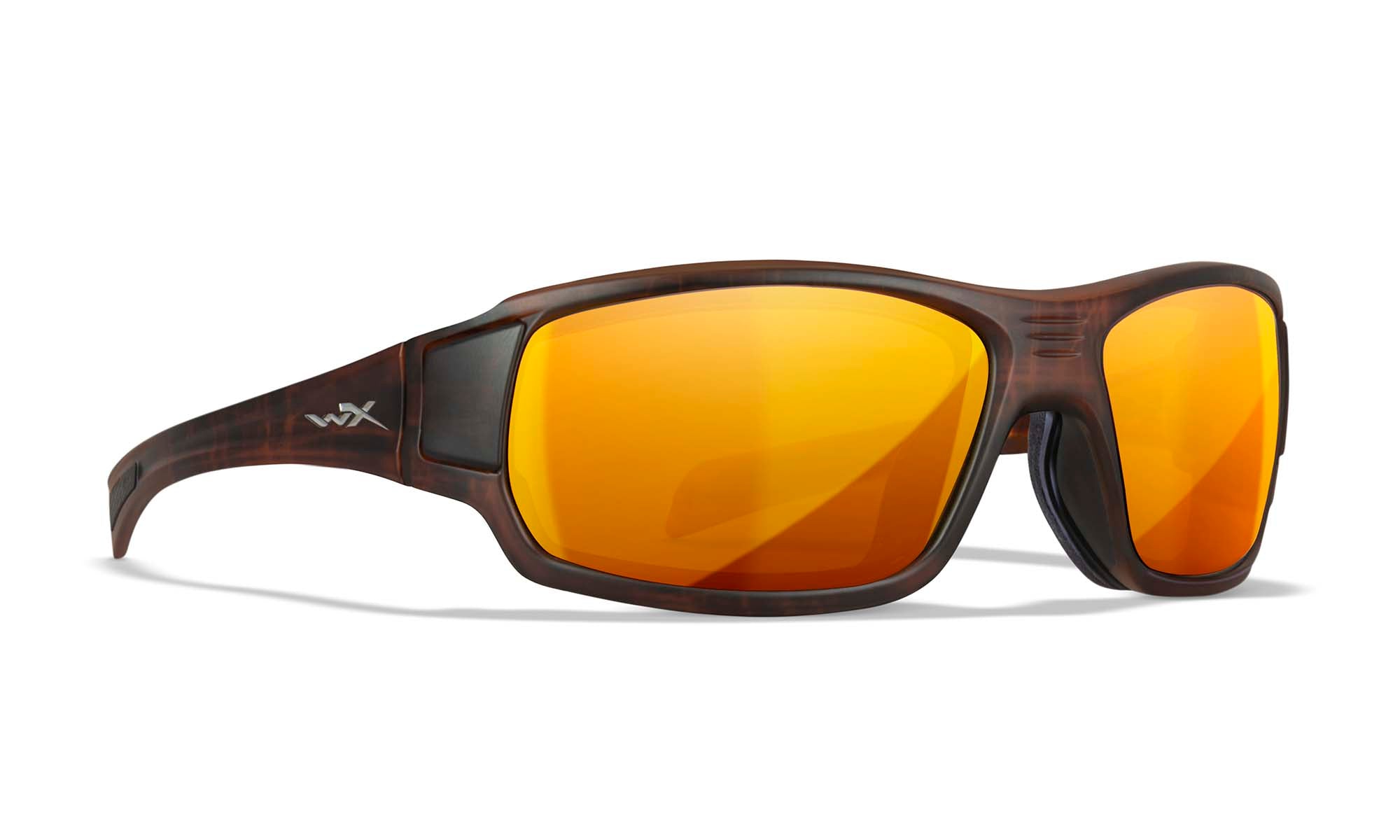 Wiley X WX BREACH — Captivate Polarized - Bronze Mirror - Copper, Matte Hickory Brown