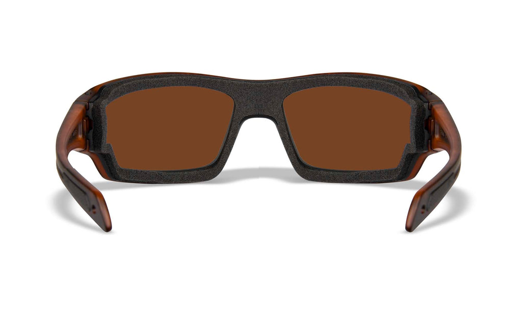 Wiley X WX BREACH — Captivate Polarized - Bronze Mirror - Copper, Matte Hickory Brown