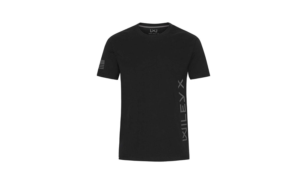 Wiley X WX CANYON T-Shirt Onyx Schwarz mit grauem vertikalem Wiley X