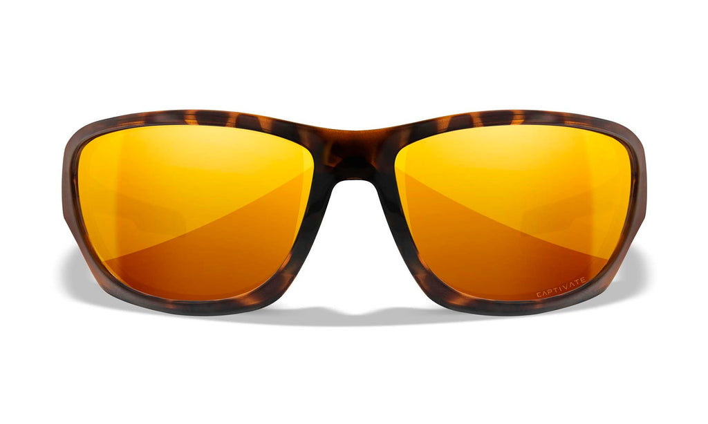 Wiley X WX CLIMB — Captivate Polarized - Bronze Mirror - Copper, Gloss Tortoise