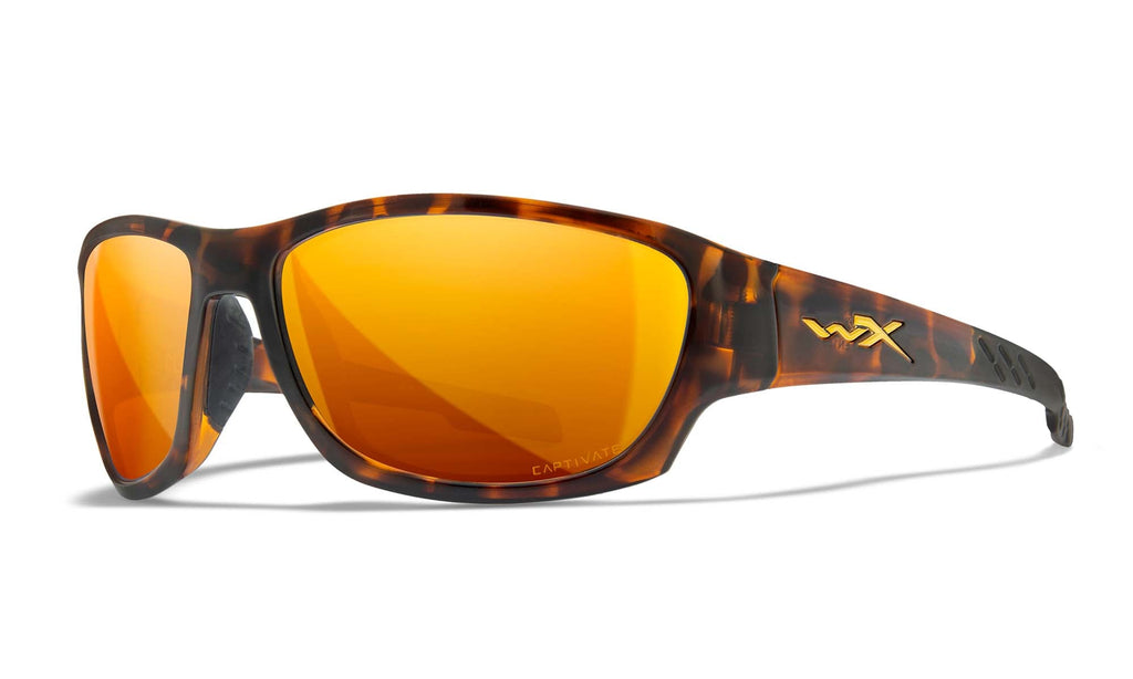 Wiley X WX CLIMB — Captivate Polarized - Bronze Mirror - Copper, Gloss Tortoise