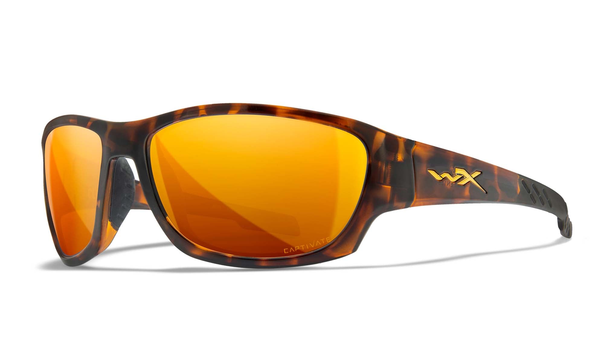 Wiley X WX CLIMB — Captivate Polarized - Bronze Mirror - Copper, Gloss Tortoise