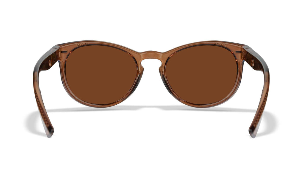 Wiley X WX COVERT — Captivate Polarized - Bronze Mirror - Copper, Crystal Rootbeer