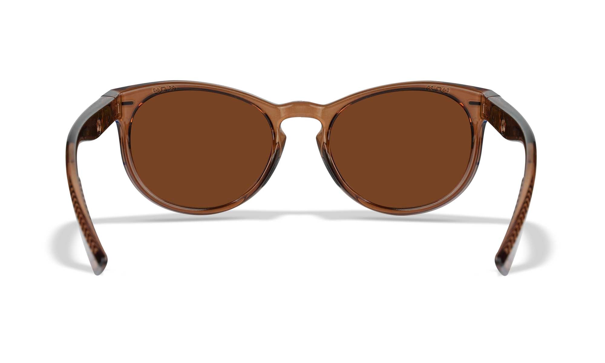 Wiley X WX COVERT — Captivate Polarized - Bronze Mirror - Copper, Crystal Rootbeer