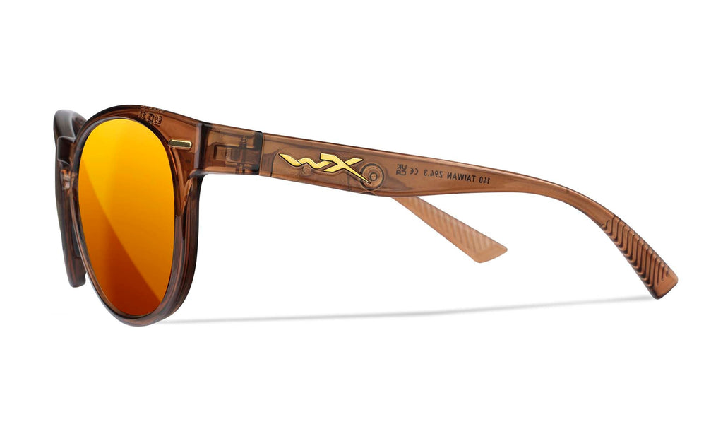 Wiley X WX COVERT — Captivate Polarized - Bronze Mirror - Copper, Crystal Rootbeer
