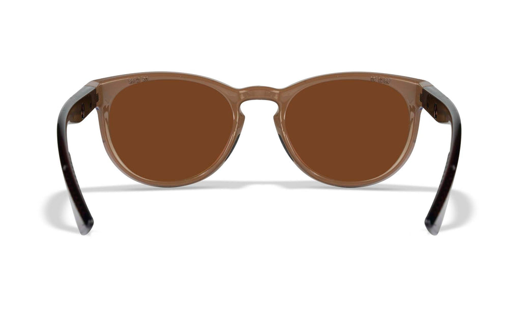 Wiley X WX COVERT — Captivate Polarized - Copper, Gloss Coffee / Crystal Brown