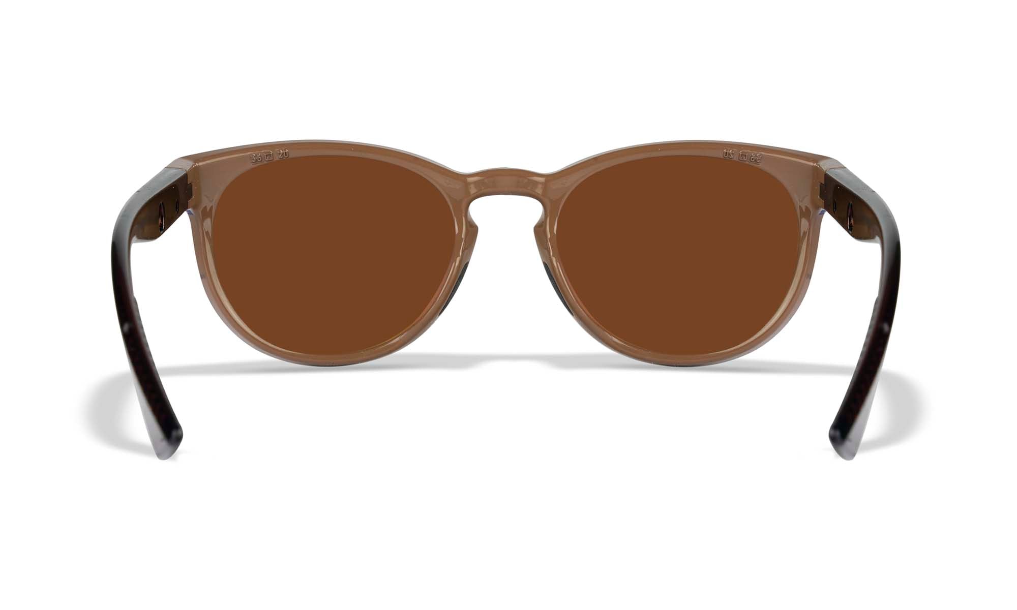 Wiley X WX COVERT — Captivate Polarized - Copper, Gloss Coffee / Crystal Brown