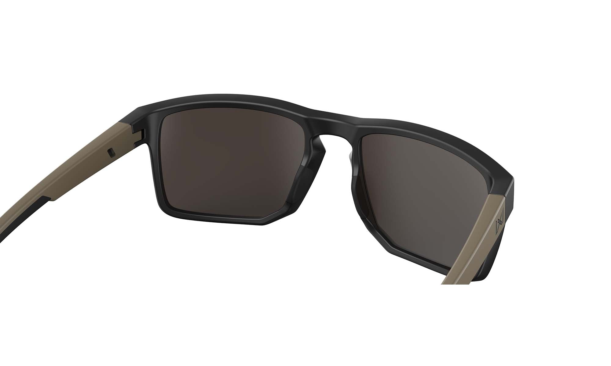 Wiley X WX FOUNDER — Captivate - Tungsten Mirror - Grey, Matte Black/Tan
