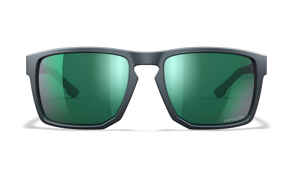 Wiley X WX FOUNDER — Captivate Polarized - Green Mirror - Amber, Matte Graphite