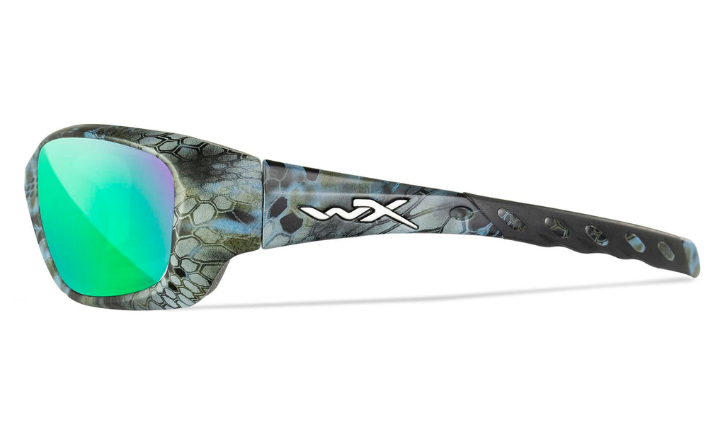 Wiley X WX GRAVITY — Captivate Polarized - Green Mirror - Amber, Kryptek Neptune