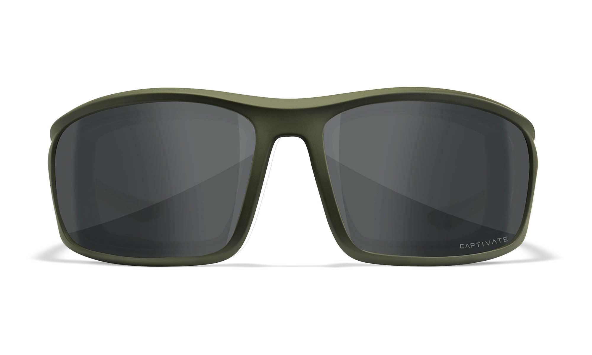 Wiley X WX GRID — Captivate Polarized -  Grey, Matte Utility Green