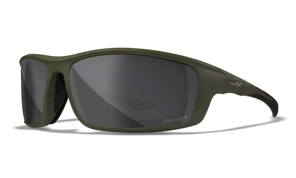 Wiley X WX GRID — Captivate Polarized -  Grey, Matte Utility Green