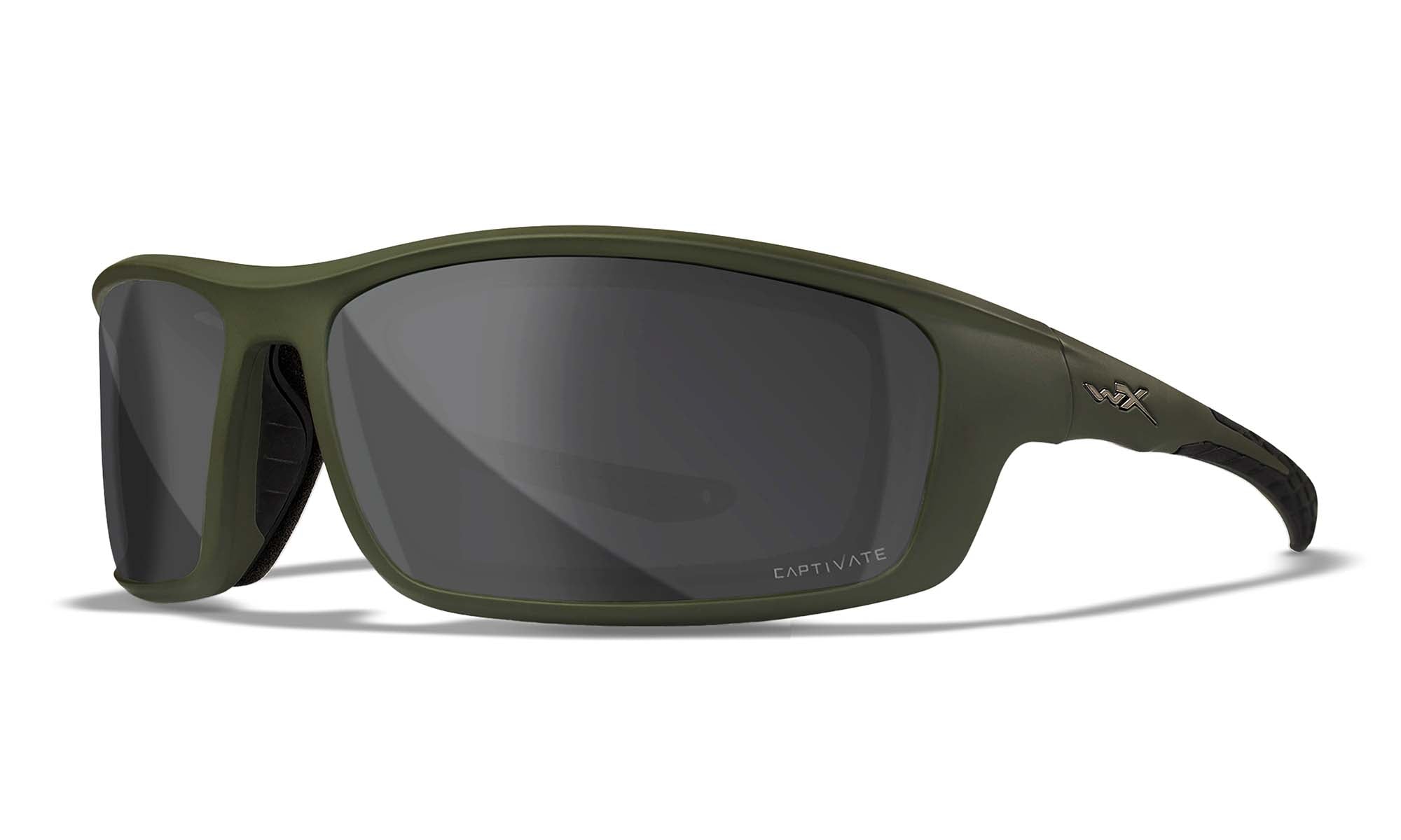 Wiley X WX GRID — Captivate Polarized -  Grey, Matte Utility Green