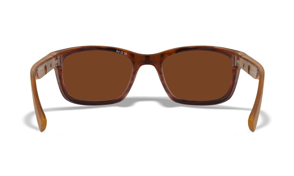Wiley X WX HELIX — Captivate Polarized - Green Mirror - Amber, Gloss Demi