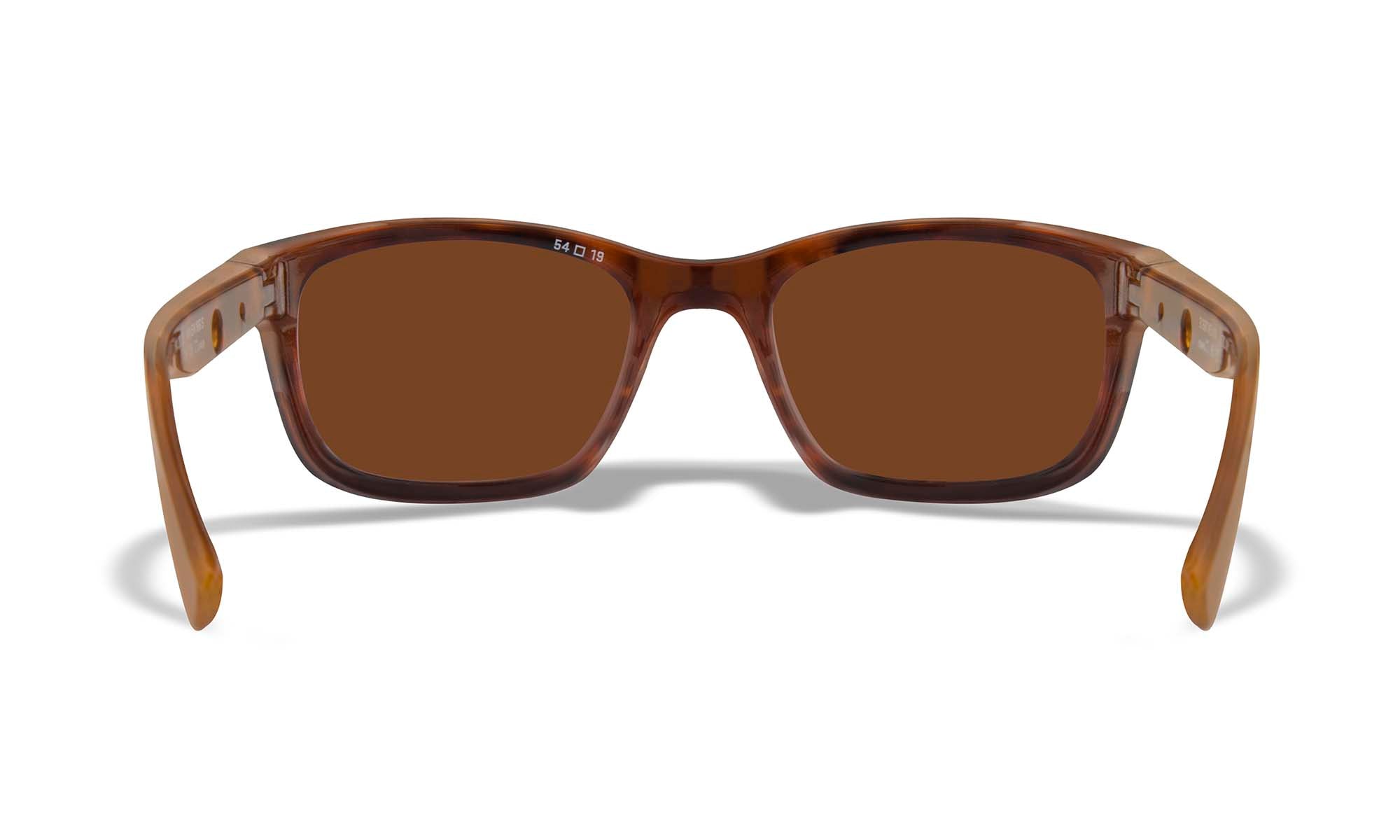 Wiley X WX HELIX — Captivate Polarized - Green Mirror - Amber, Gloss Demi