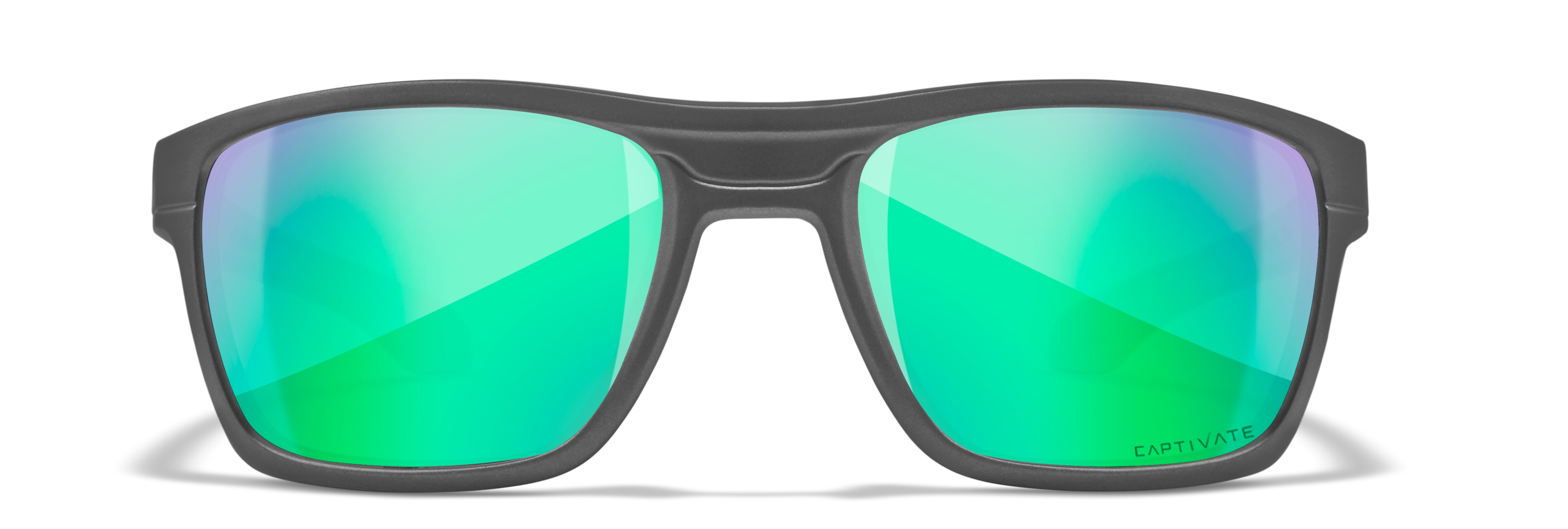 Wiley X WX KINGPIN — Captivate Polarized - Green Mirror - Amber, Matte Graphite