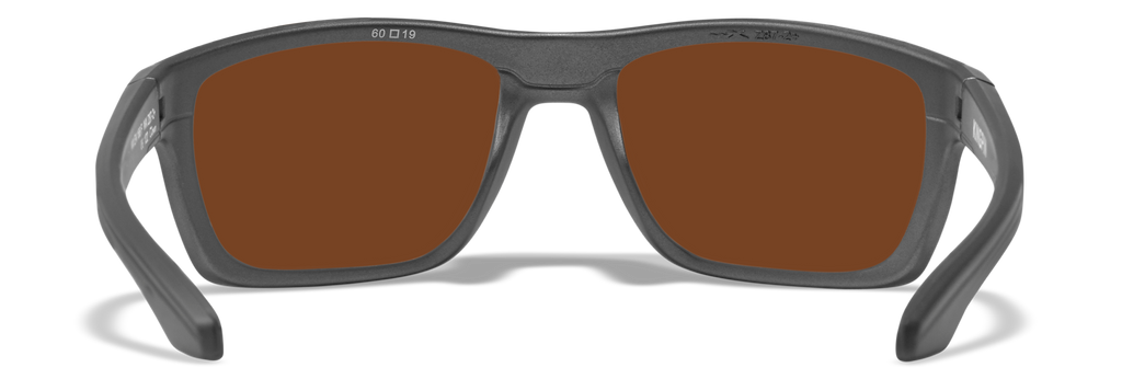 Wiley X WX KINGPIN — Captivate Polarized - Green Mirror - Amber, Matte Graphite