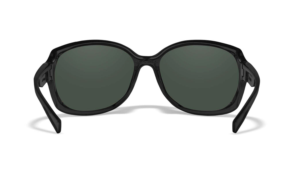Wiley X WX MYSTIQUE — Captivate Polarized - Rose Gold Mirror -  Green, Gloss Black