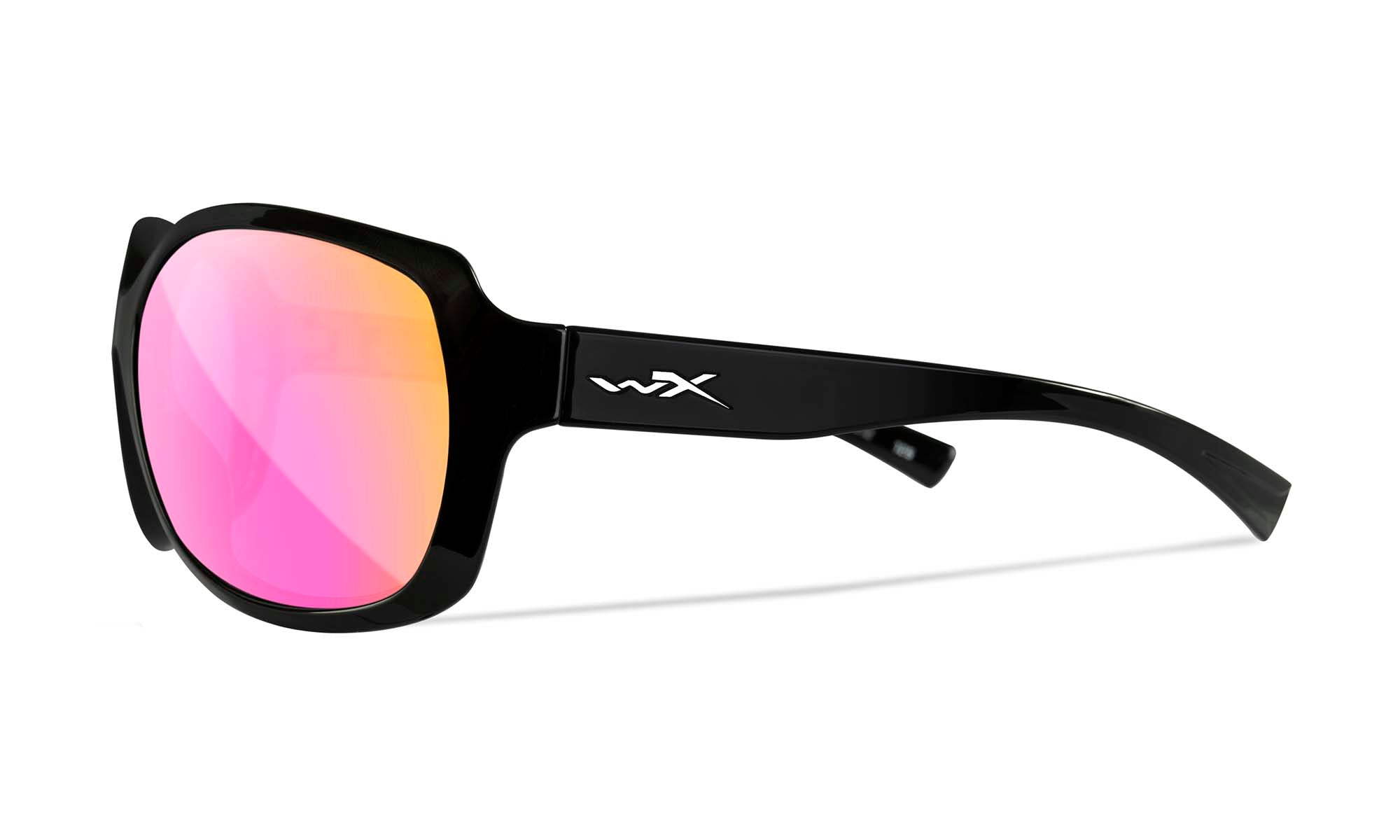 Wiley X WX MYSTIQUE — Captivate Polarized - Rose Gold Mirror -  Green, Gloss Black
