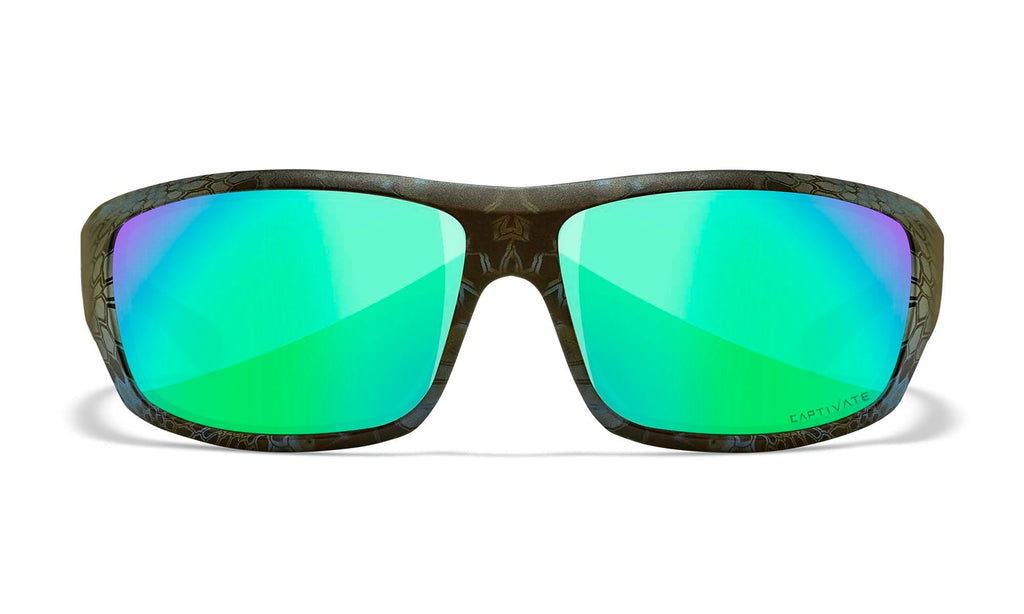 Wiley X WX OMEGA — Captivate Polarized - Green Mirror - Amber, Kryptek Neptune