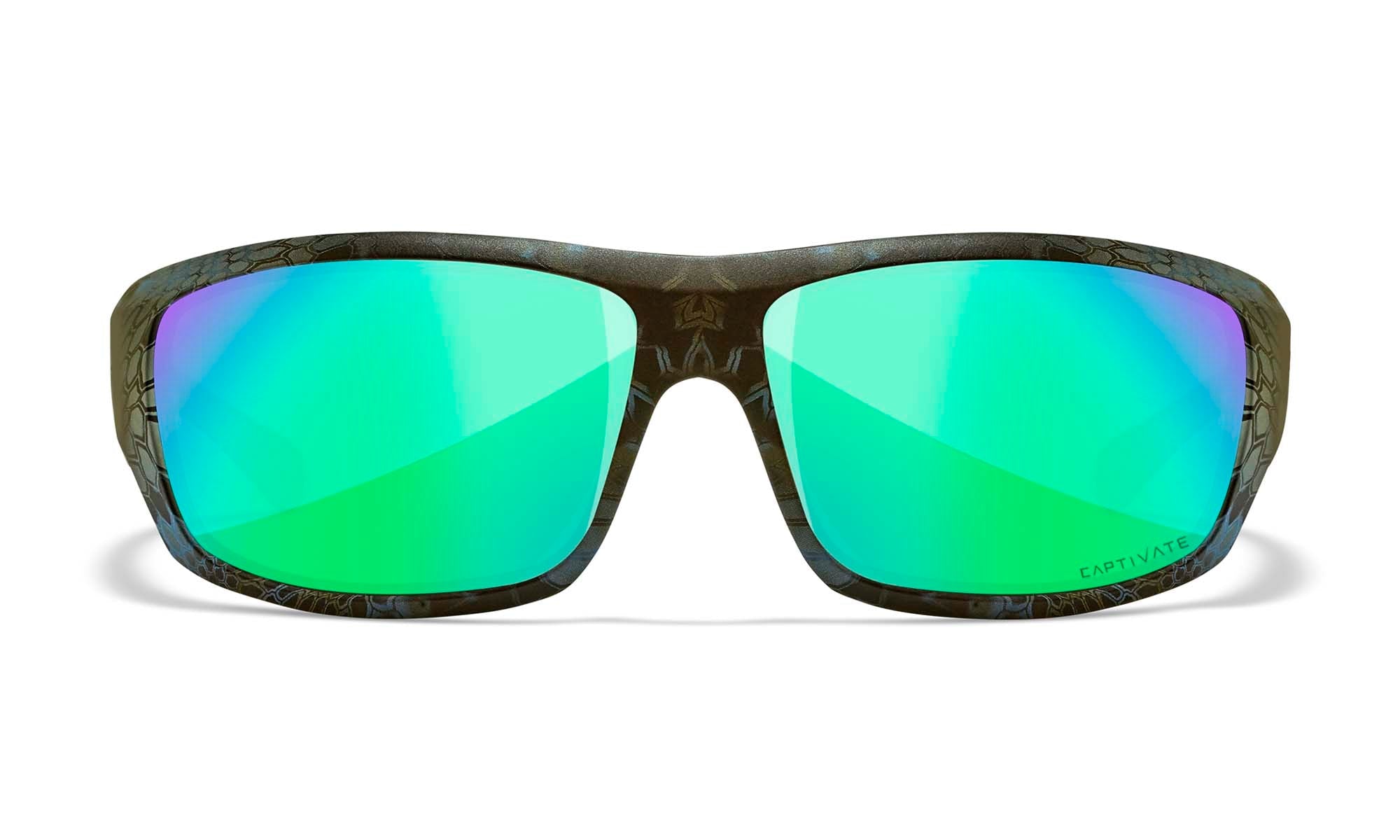 Wiley X WX OMEGA — Captivate Polarized - Green Mirror - Amber, Kryptek Neptune
