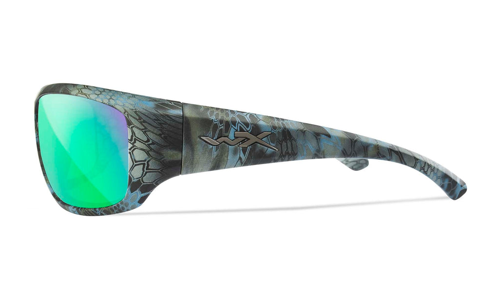 Wiley X WX OMEGA — Captivate Polarized - Green Mirror - Amber, Kryptek Neptune