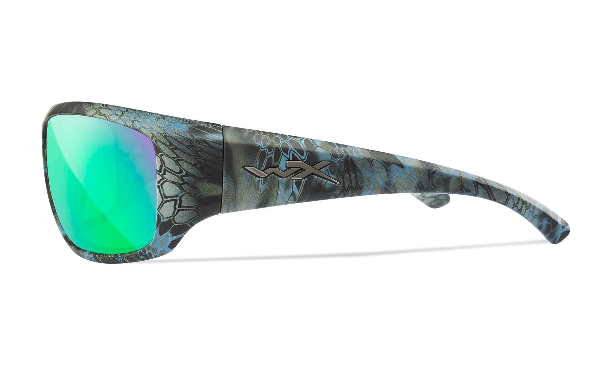 Wiley X WX OMEGA — Captivate Polarized - Green Mirror - Amber, Kryptek Neptune