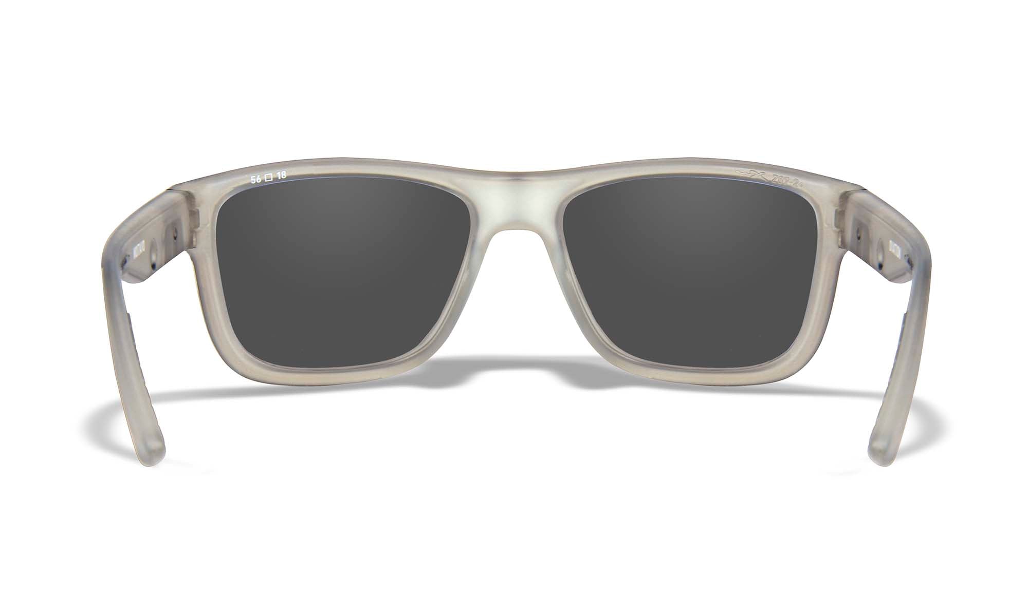 Wiley X WX OVATION — Captivate Polarized - Blue Mirror -  Grey, Matte Slate