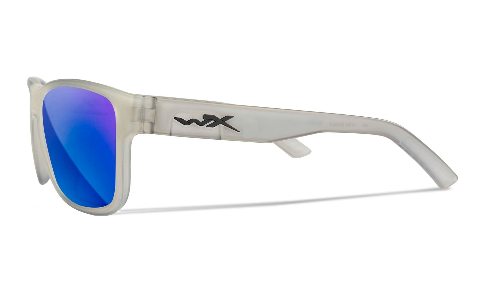 Wiley X WX OVATION — Captivate Polarized - Blue Mirror -  Grey, Matte Slate