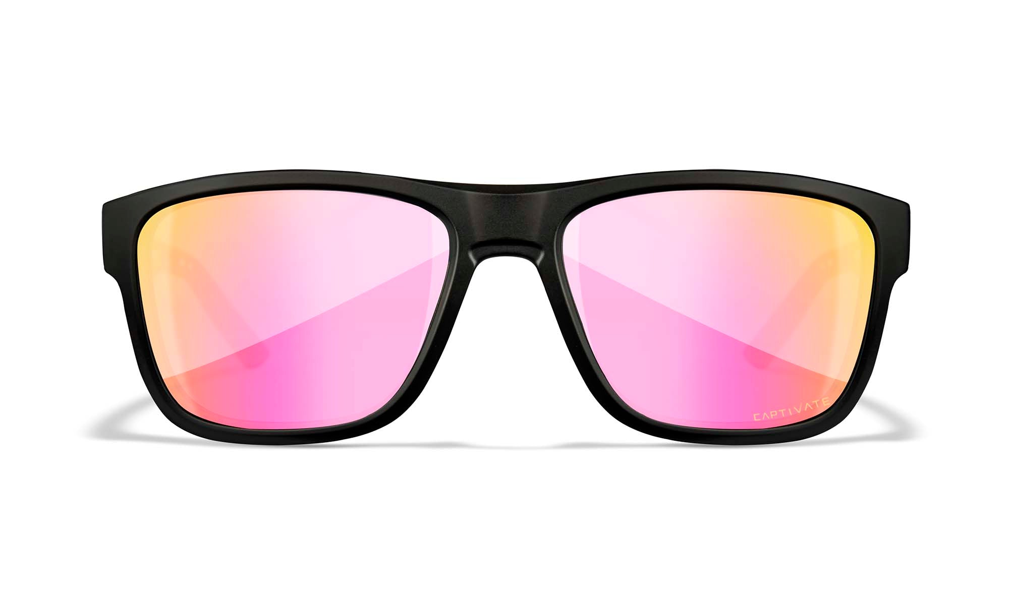 Wiley X WX OVATION — Captivate Polarized - Rose Gold Mirror -  Green, Matte Black