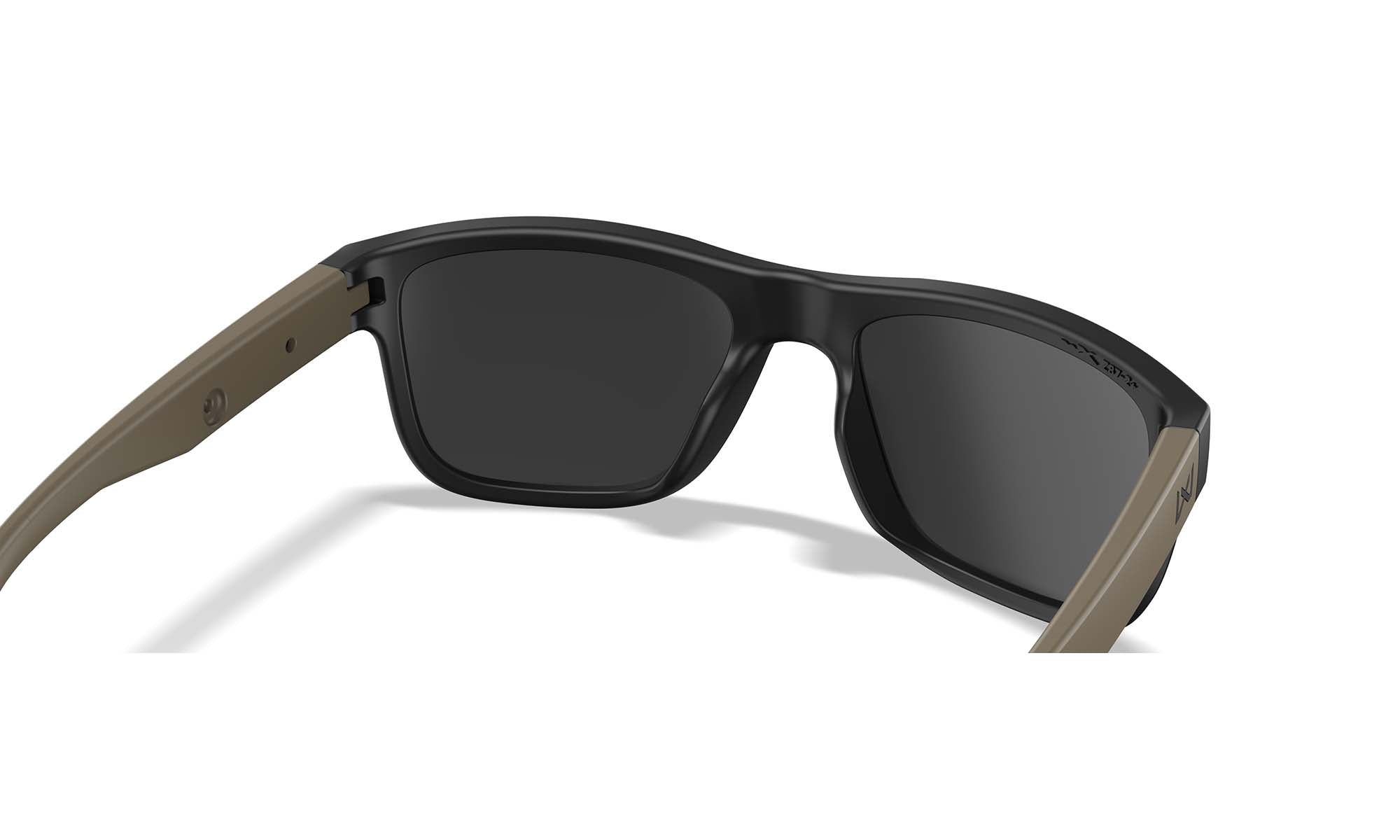 Wiley X WX OVATION — Captivate - Tungsten Mirror - Grey, Matte Black/Tan