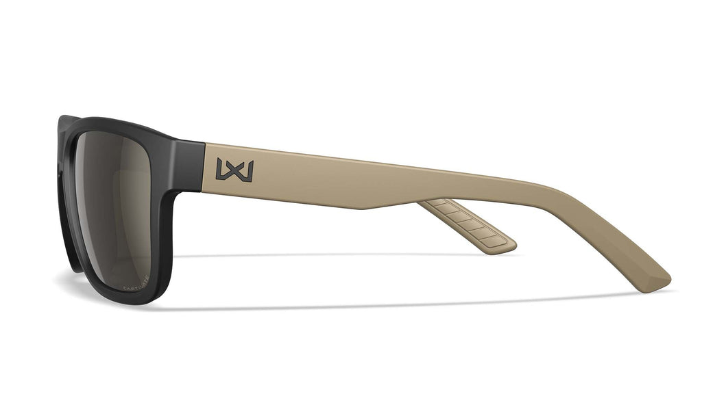 Wiley X WX OVATION — Captivate - Tungsten Mirror - Grey, Matte Black/Tan