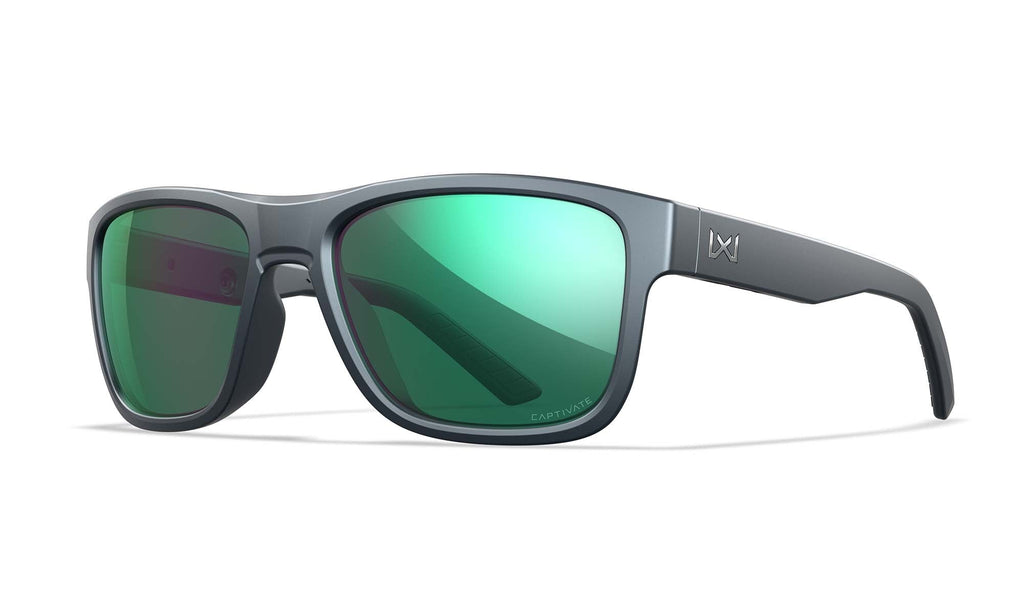 Wiley X WX OVATION — Captivate Polarized - Green Mirror - Amber, Matte Graphite