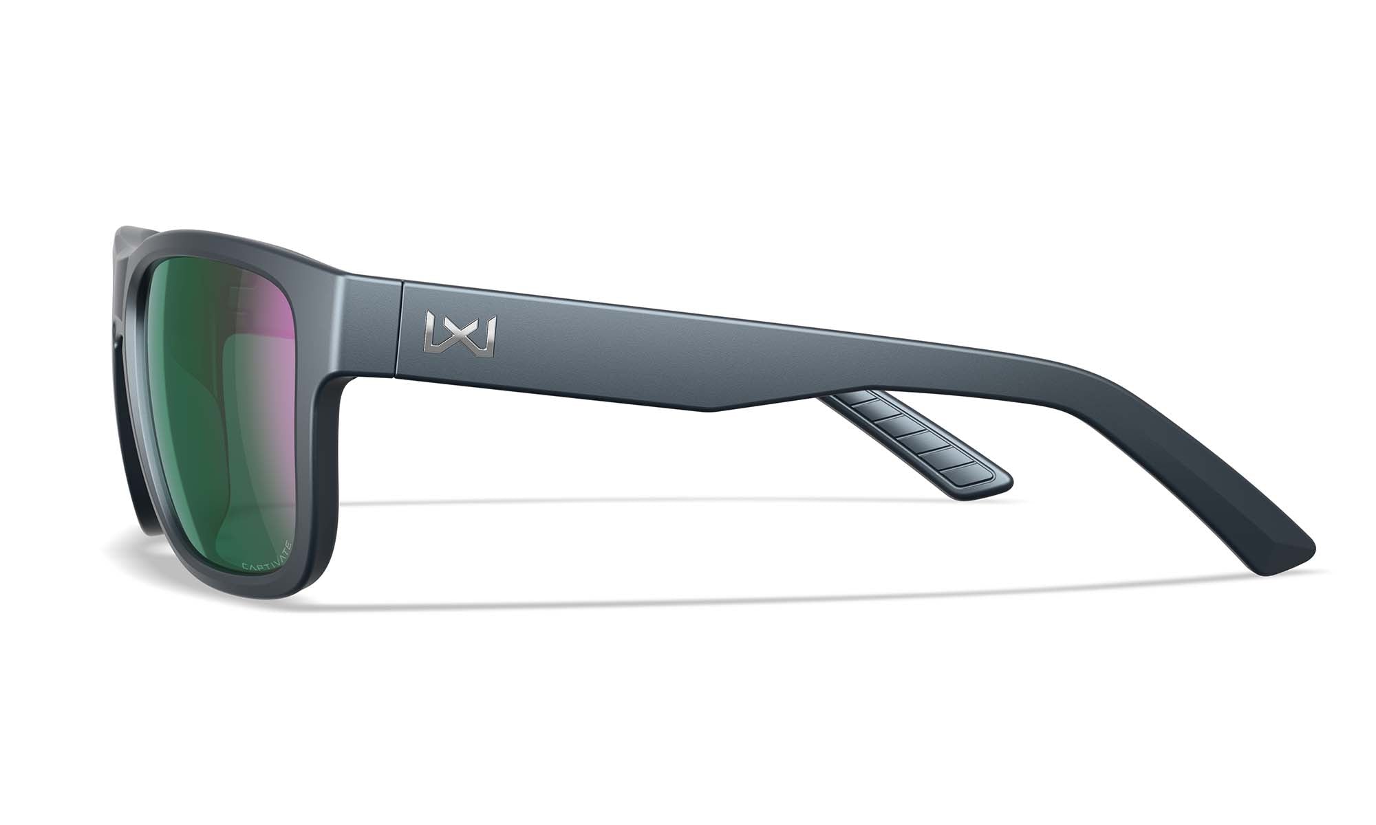 Wiley X WX OVATION — Captivate Polarized - Green Mirror - Amber, Matte Graphite